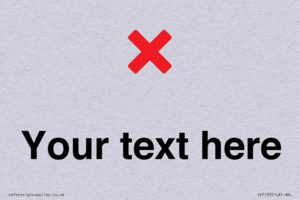 Custom plain background, red cross sign